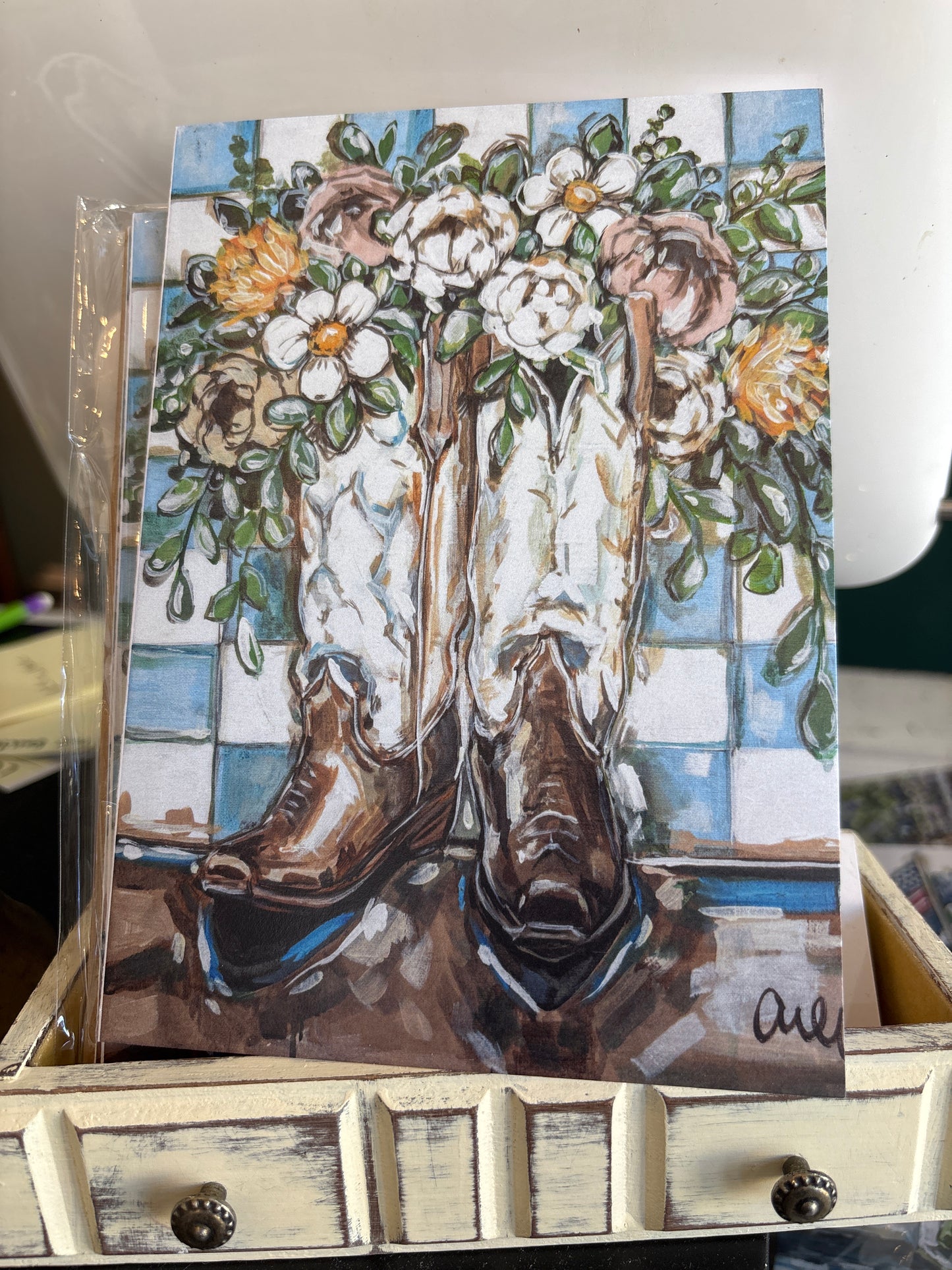 Checkered Boots Cards