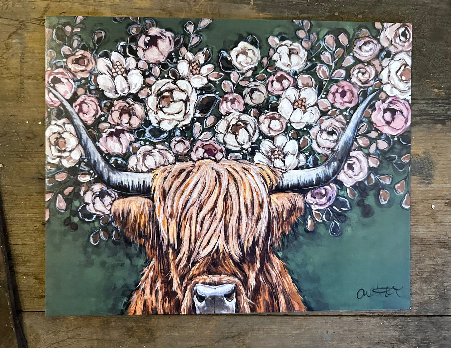 Floral Highland Paper Print