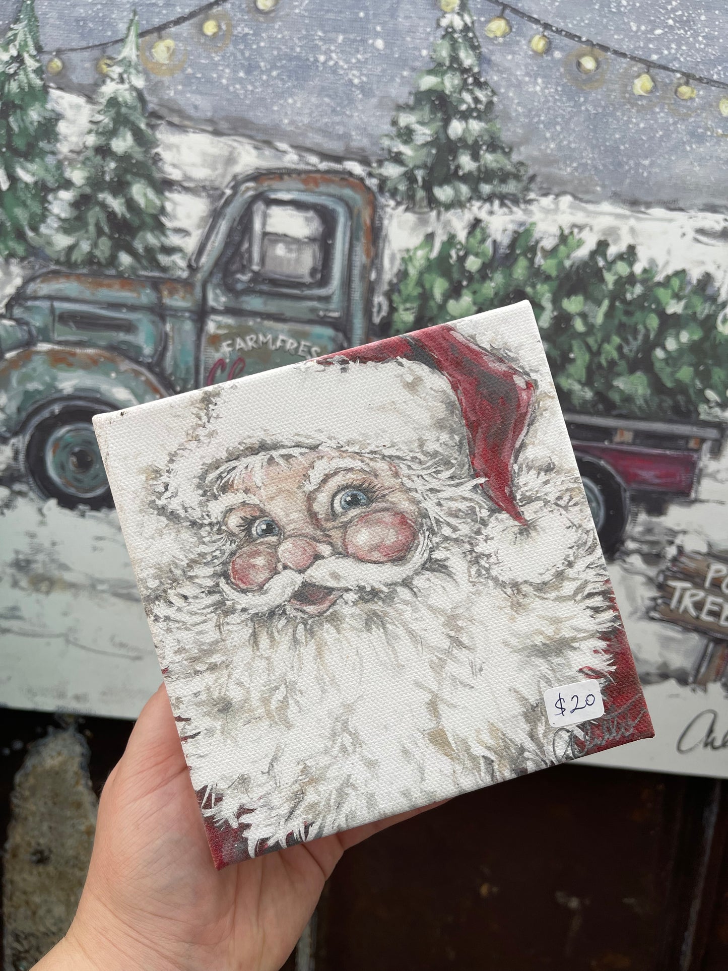 Jolly St. Nick 6x6 Print