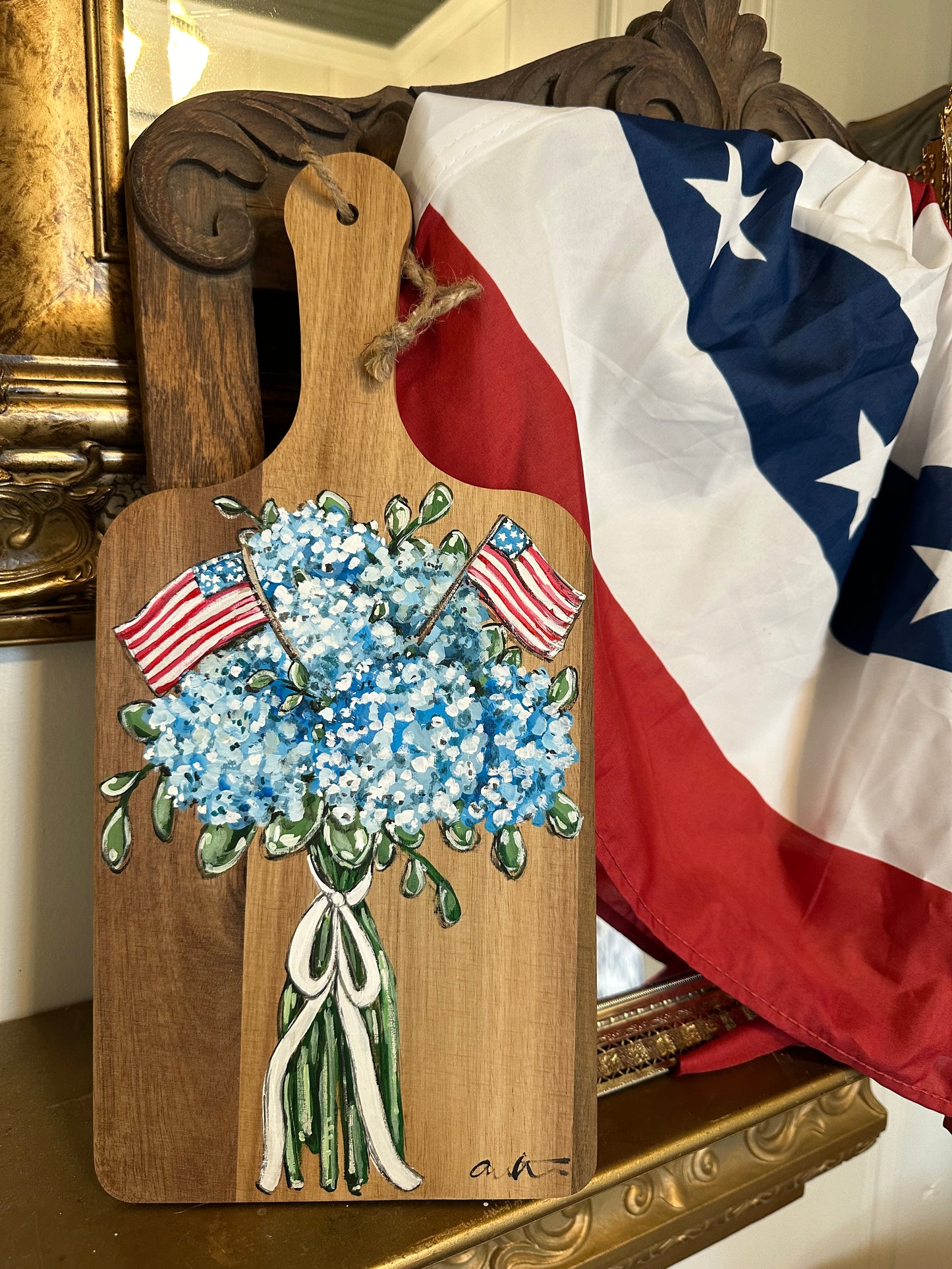 Original Patriotic Hydrangea Board