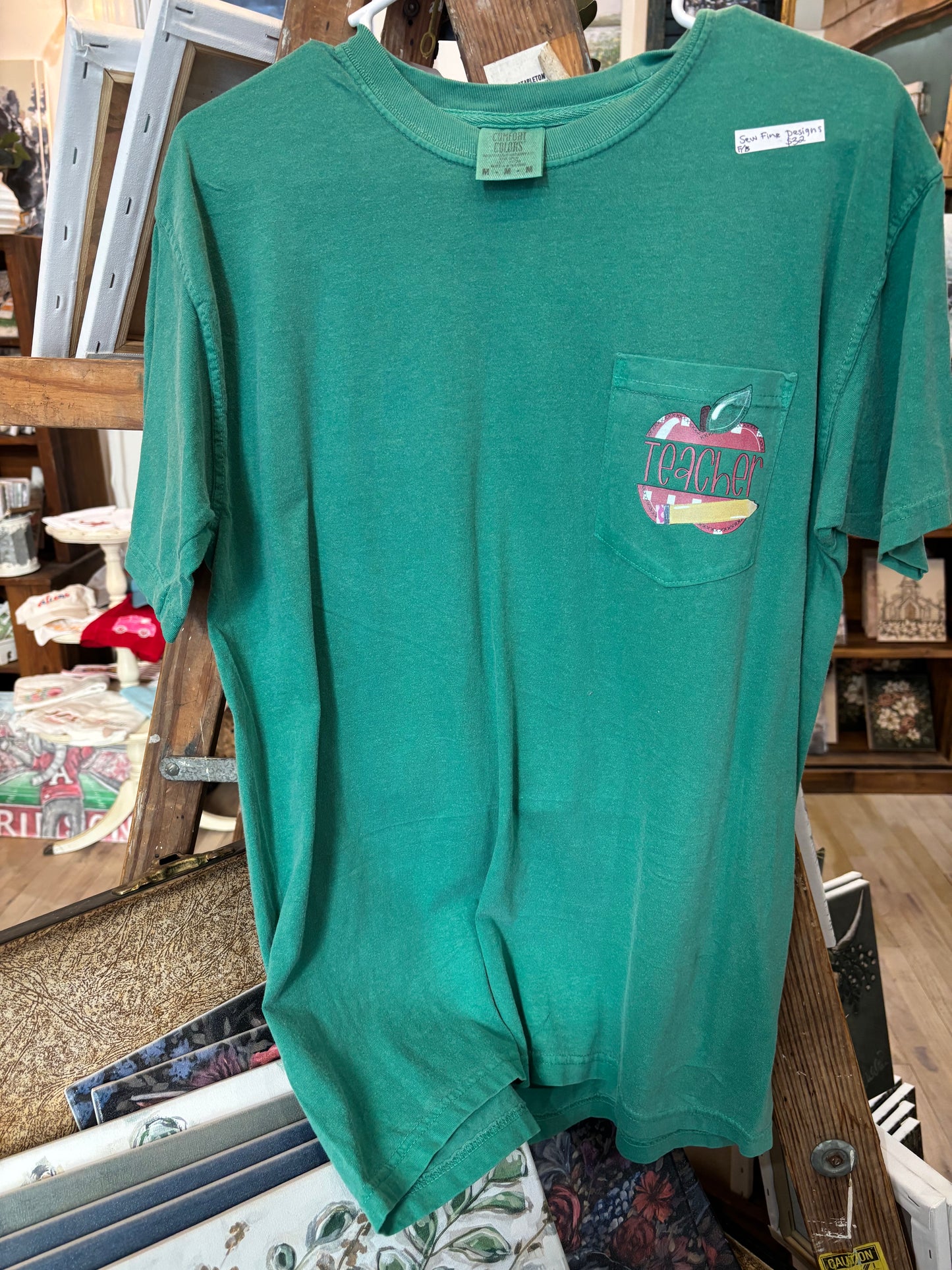 Teacher Love Comfort Colors Short Sleeve