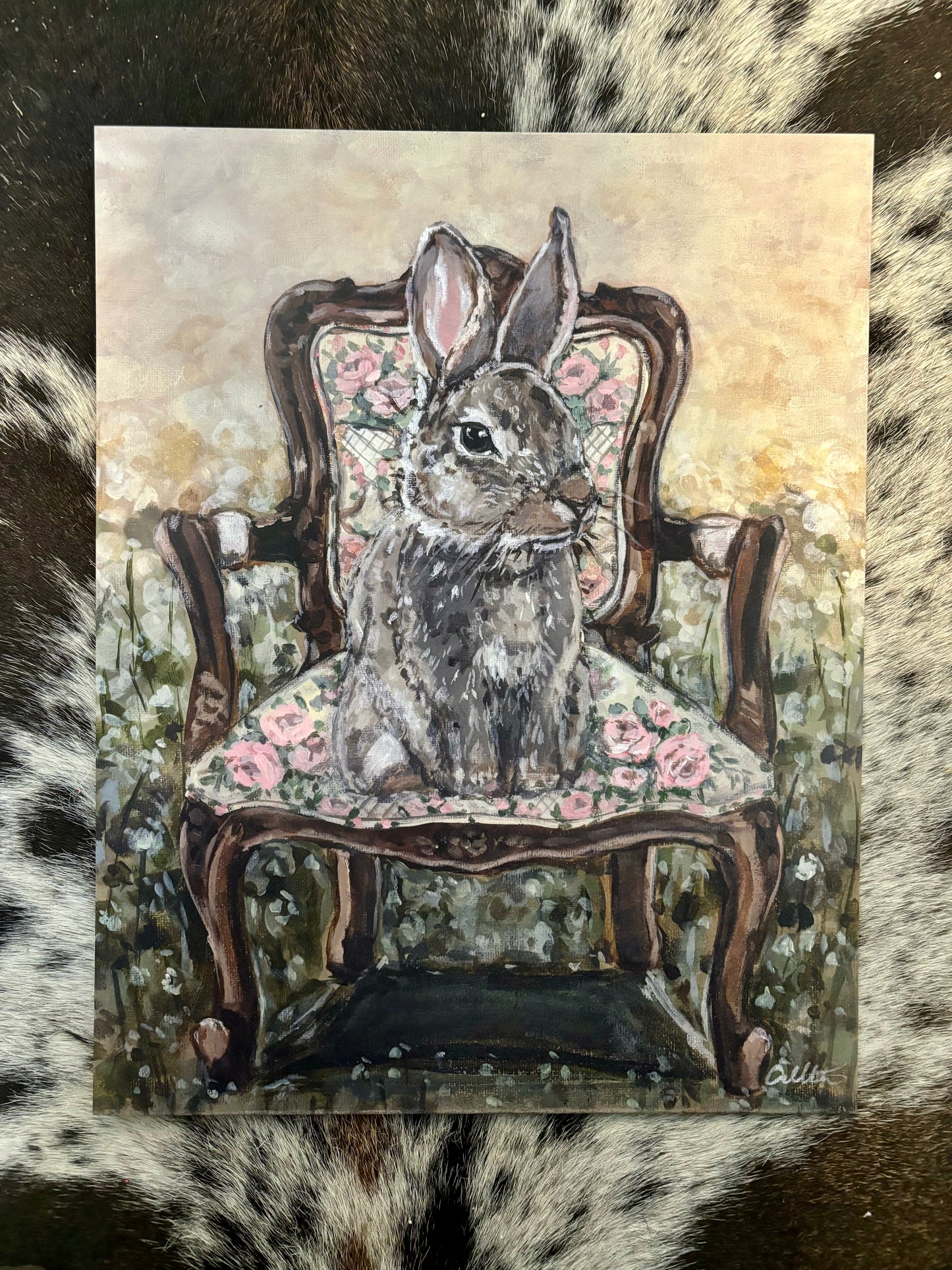 Glenda the Bunny Paper Print