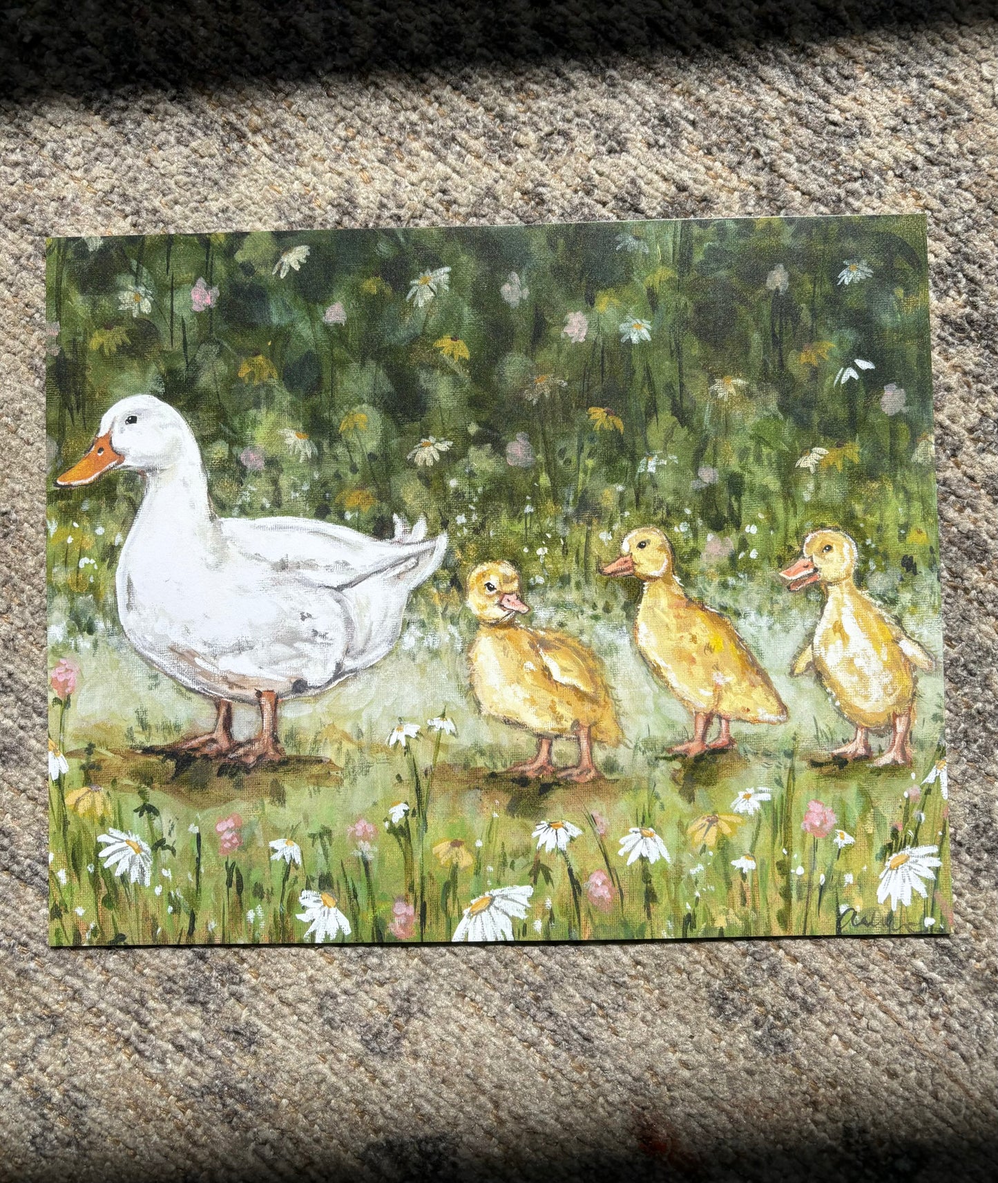 Ducks in a Row Paper Print