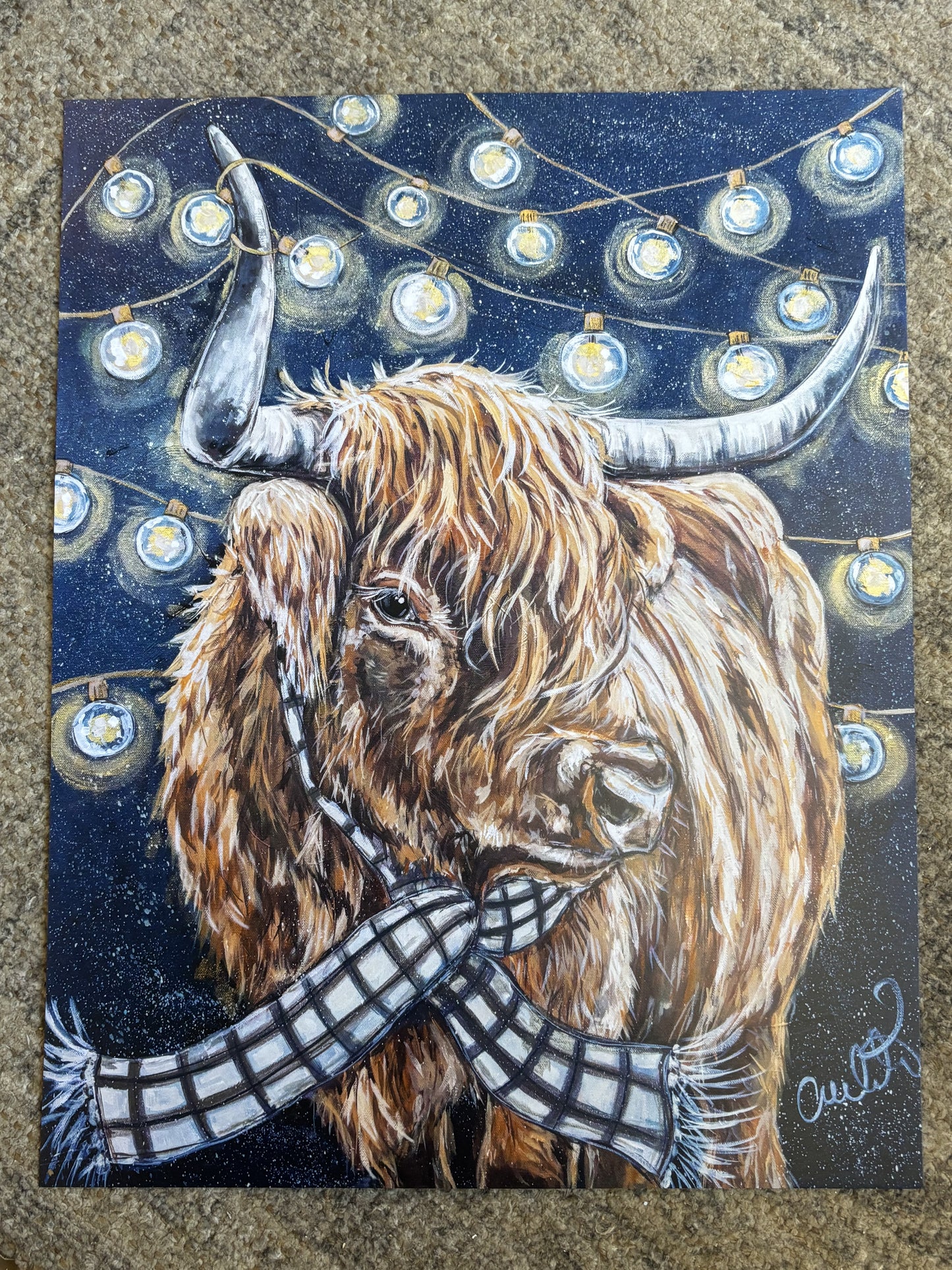 Bundled Up Paper Print 11x14