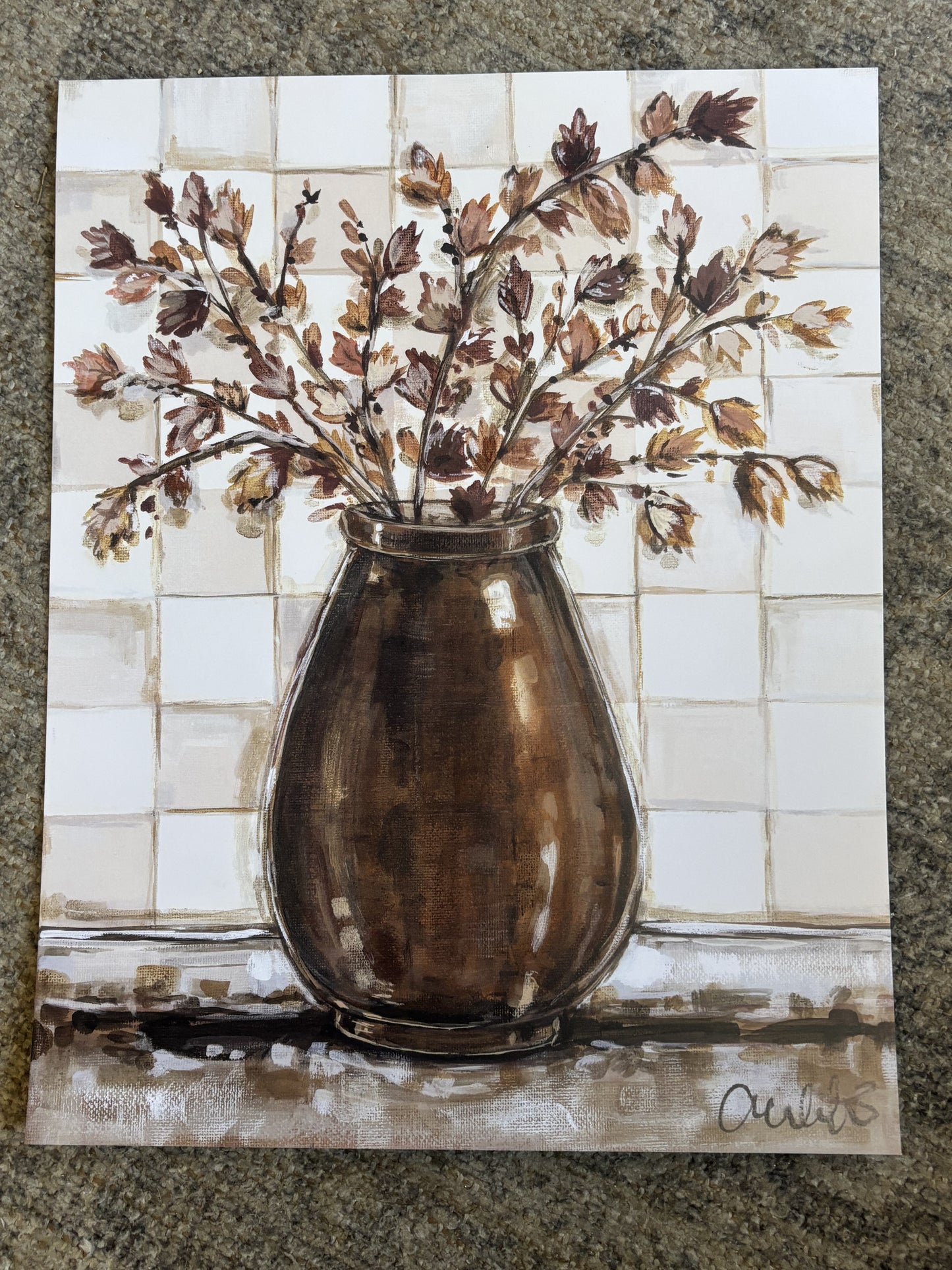 Fall Stems Paper Print 8x10