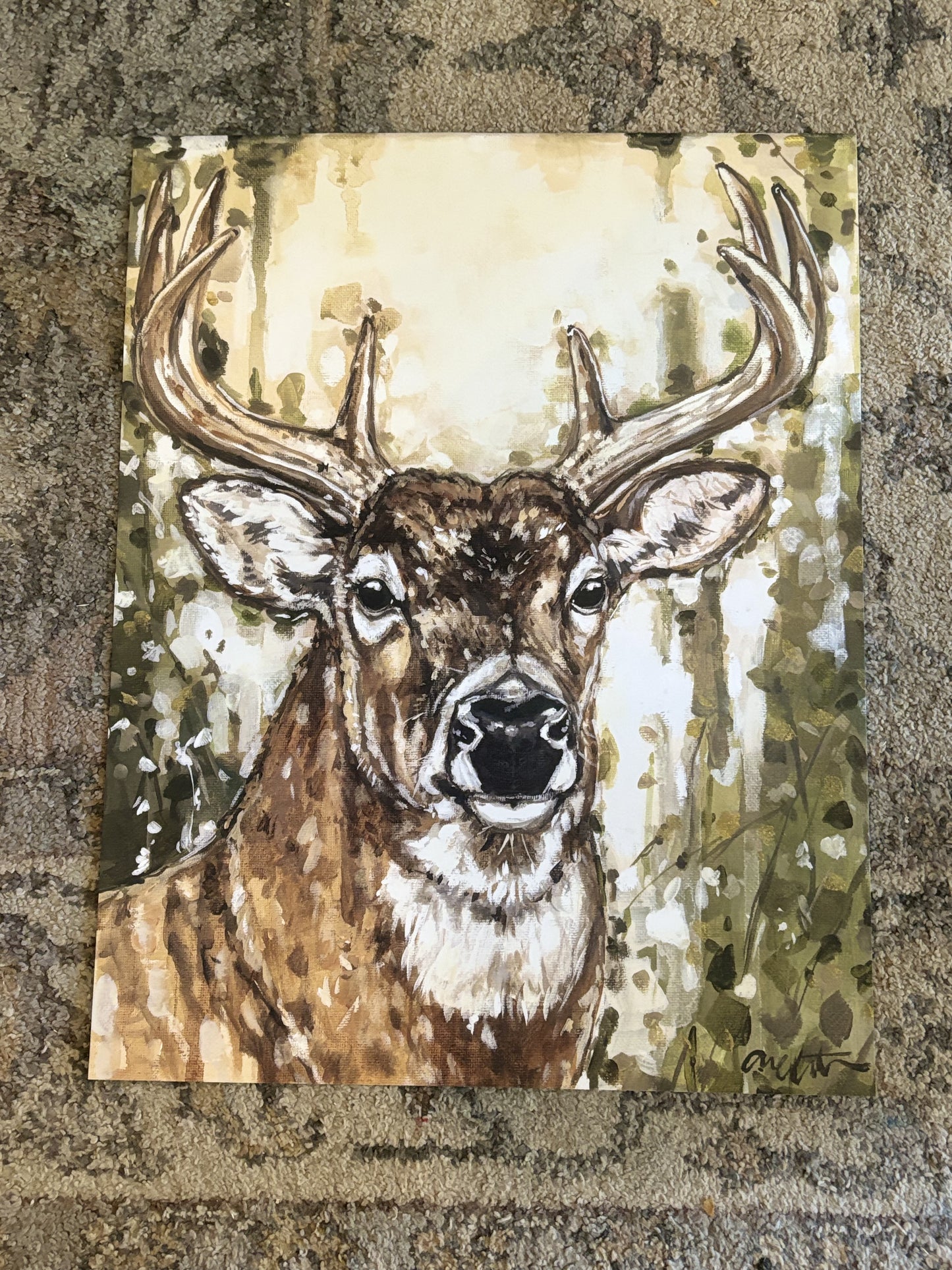 Deer Paper Print 8x10