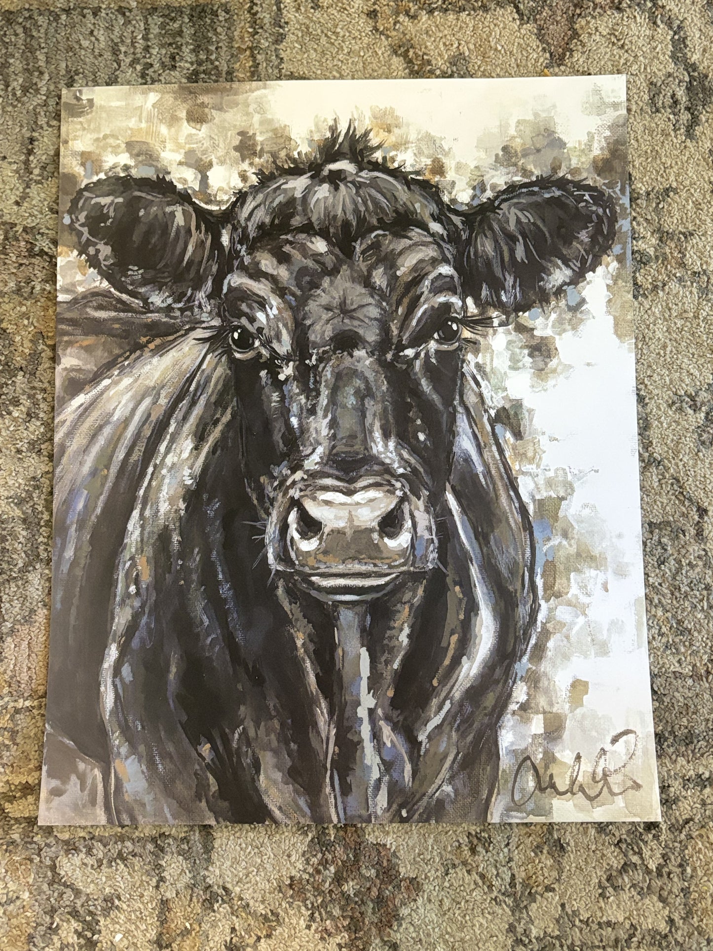 Agnus the Angus Paper Print