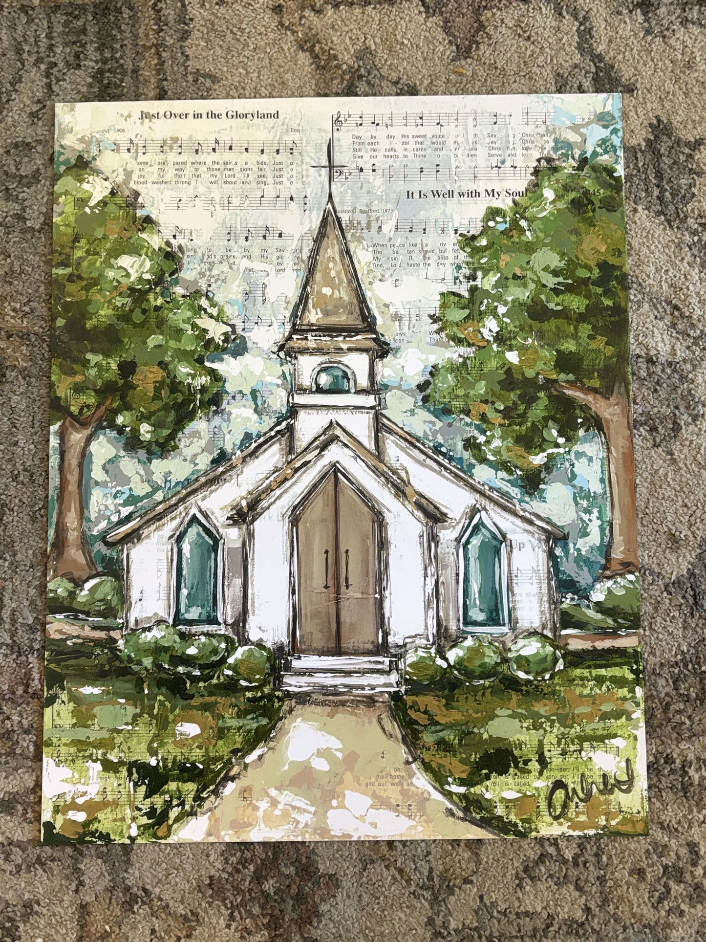 Songbook Sunday Paper Print 8x10