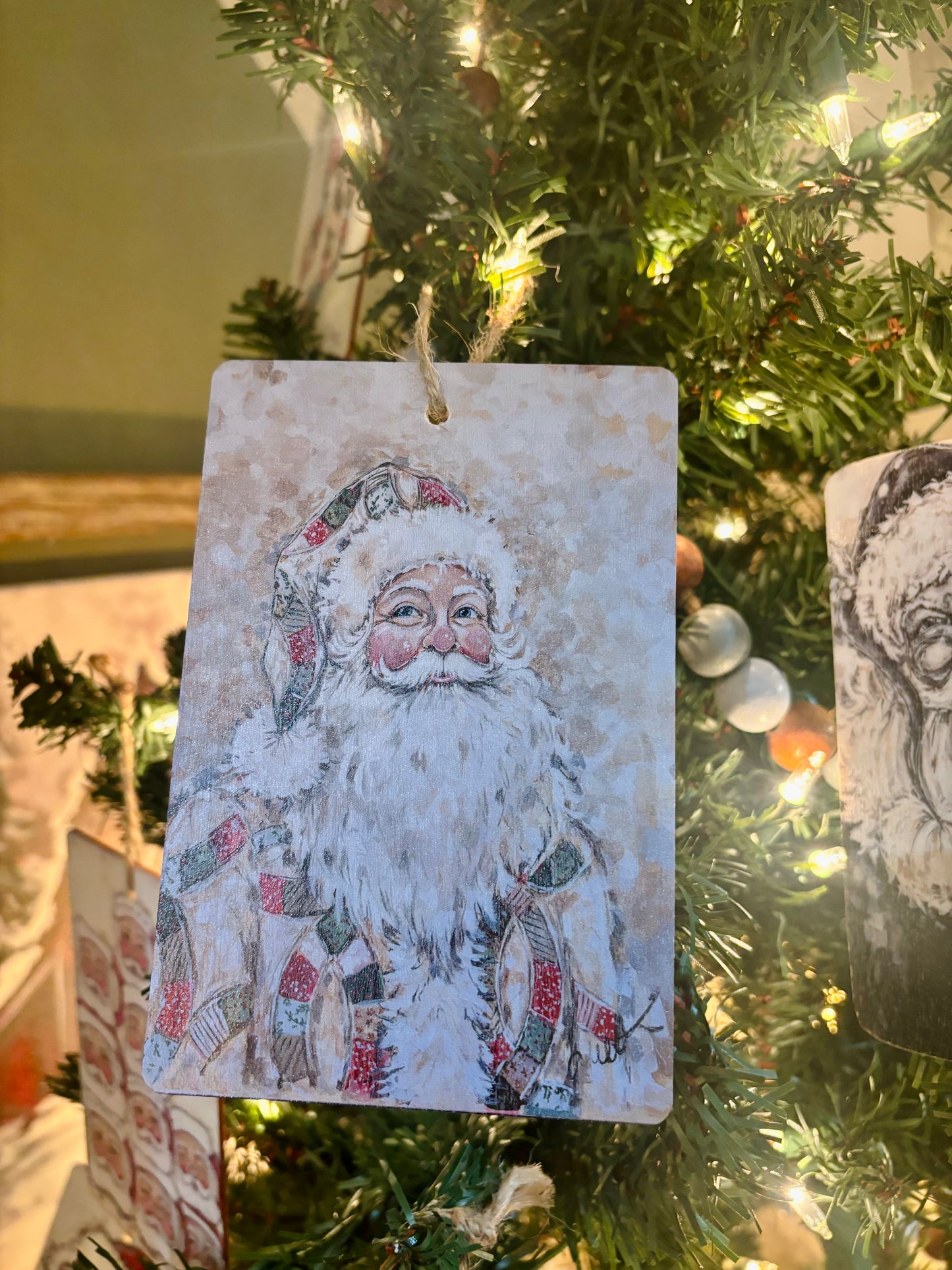 Quilted Santa Ornament