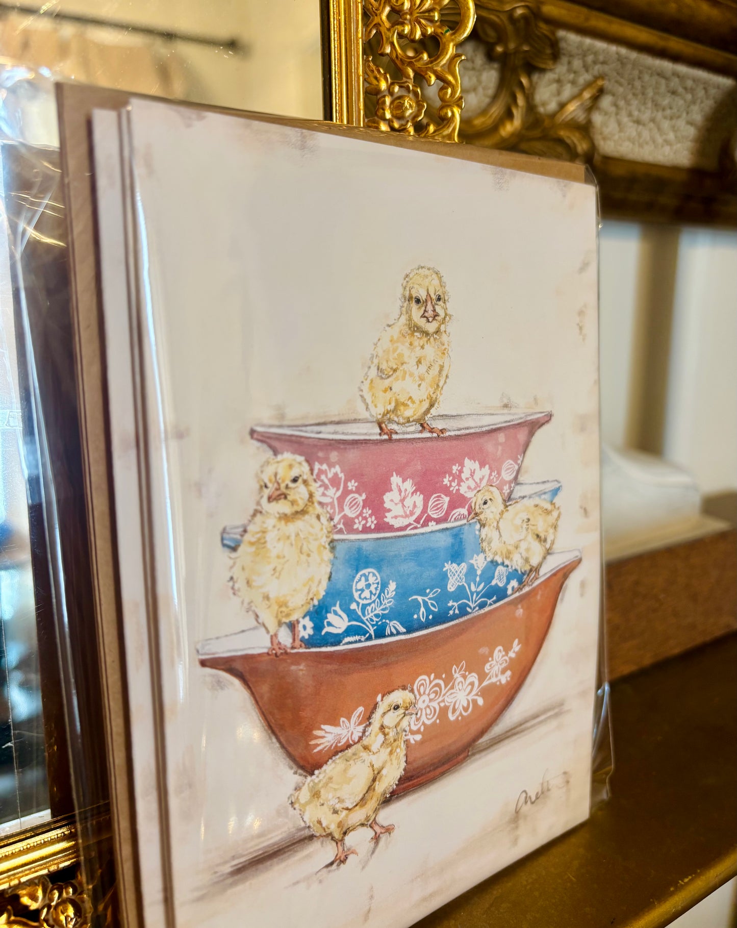 Pyrex Chicks Cards