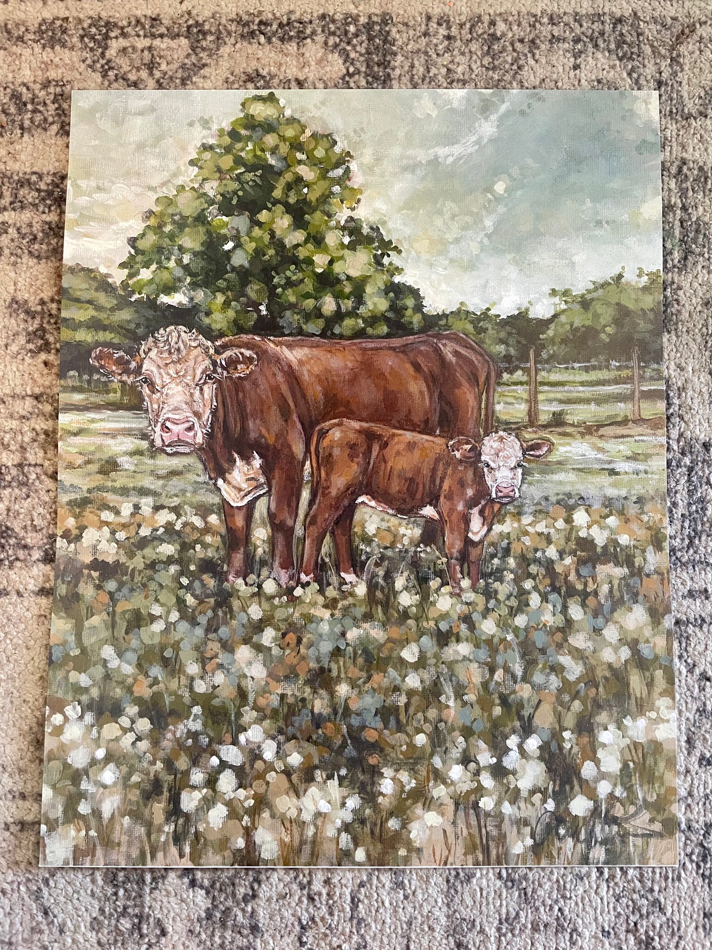 Fancy and Her Mama Paper Print