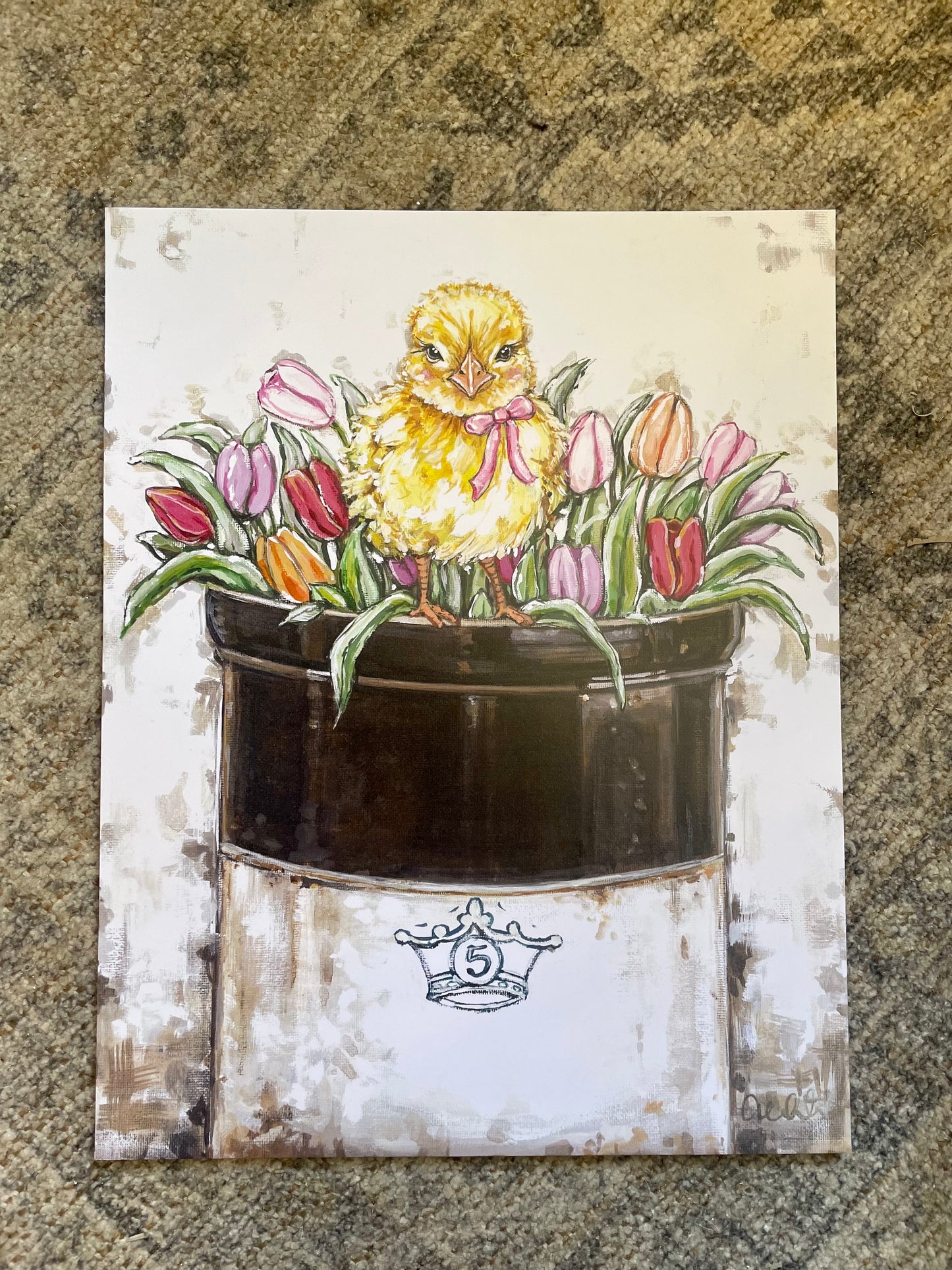 Spring Chick Paper Print