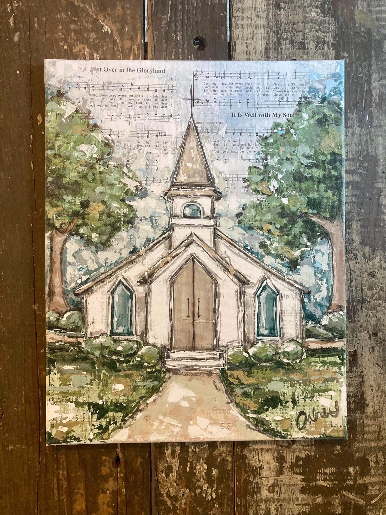 A Songbook Sunday Canvas Print 16x20