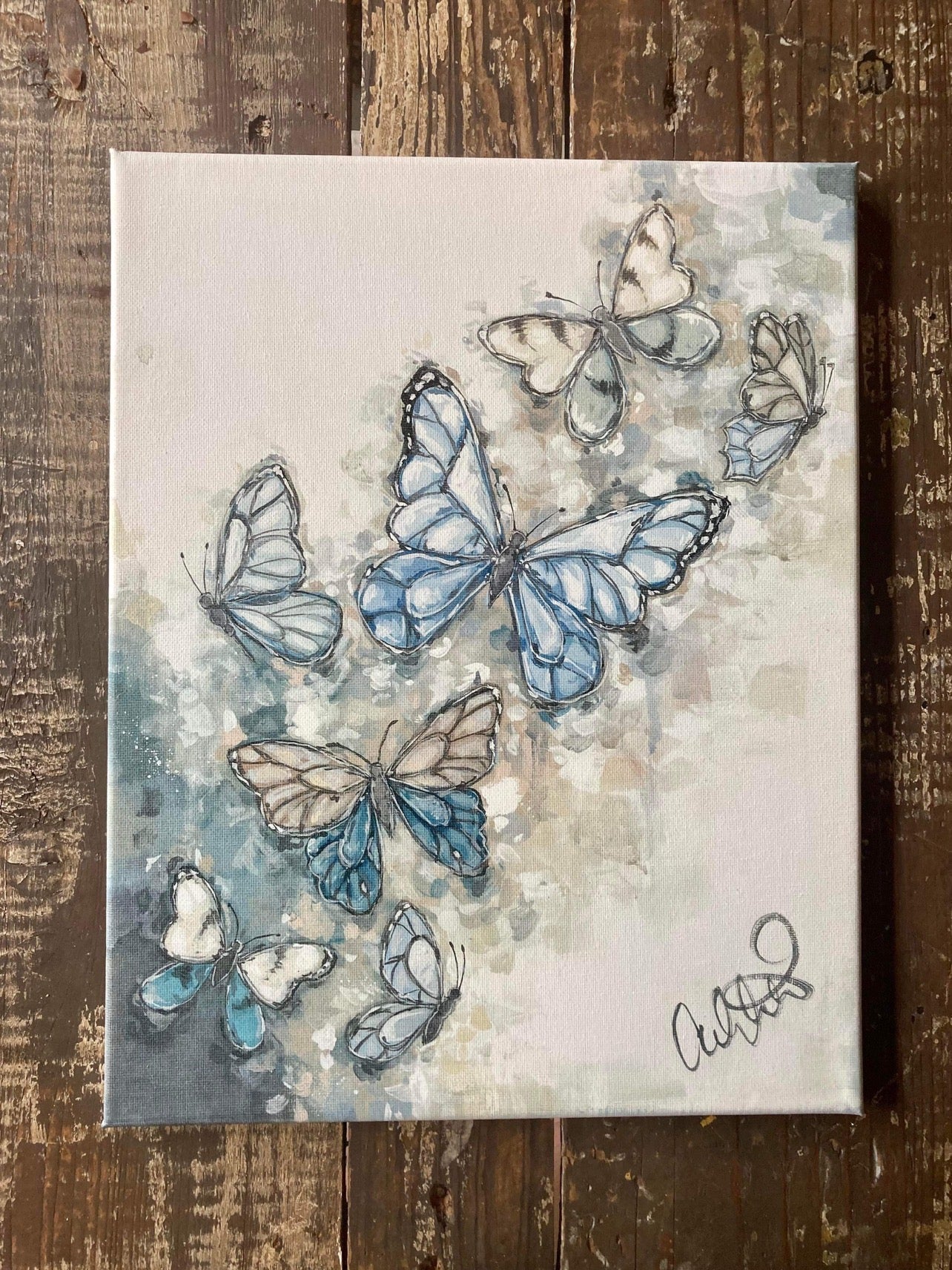 Butterfly Blues Canvas Print