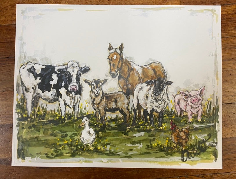 Field of Friends Canvas Print