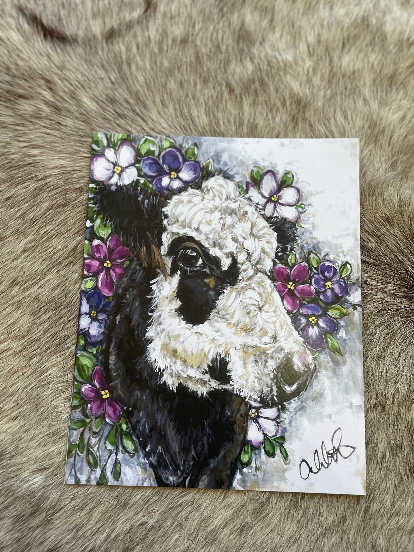 Violet Paper Print