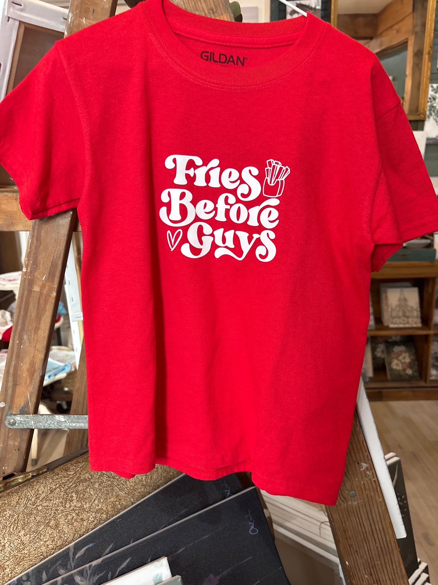 Fries Before Guys Youth Short Sleeve