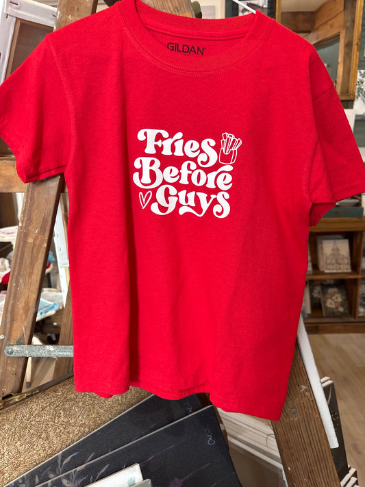 Fries Before Guys Youth Short Sleeve