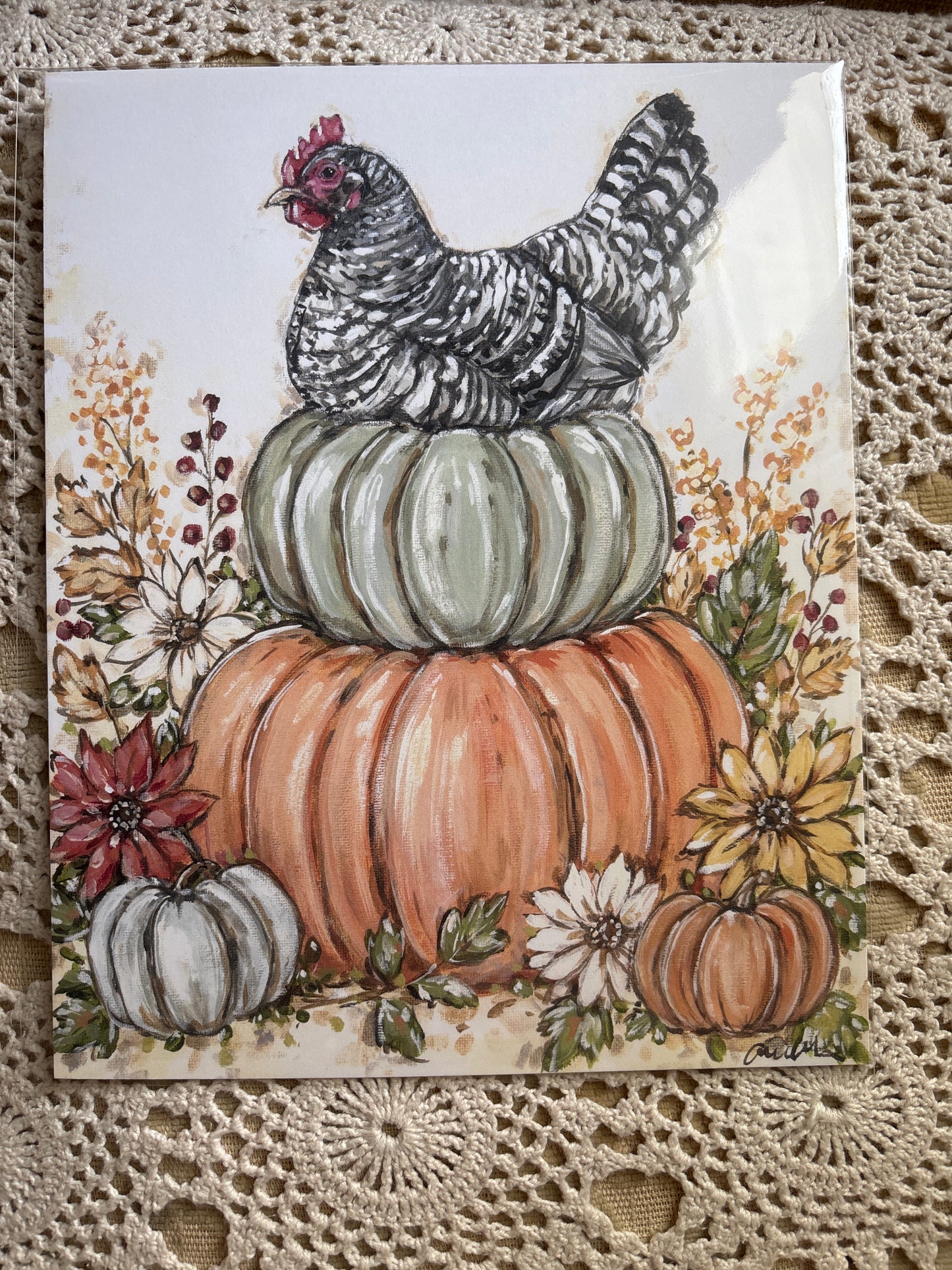 Fall Nestin Paper Print 8x10