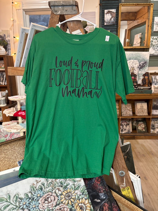 Football Mama Comfort Colors Short Sleeve