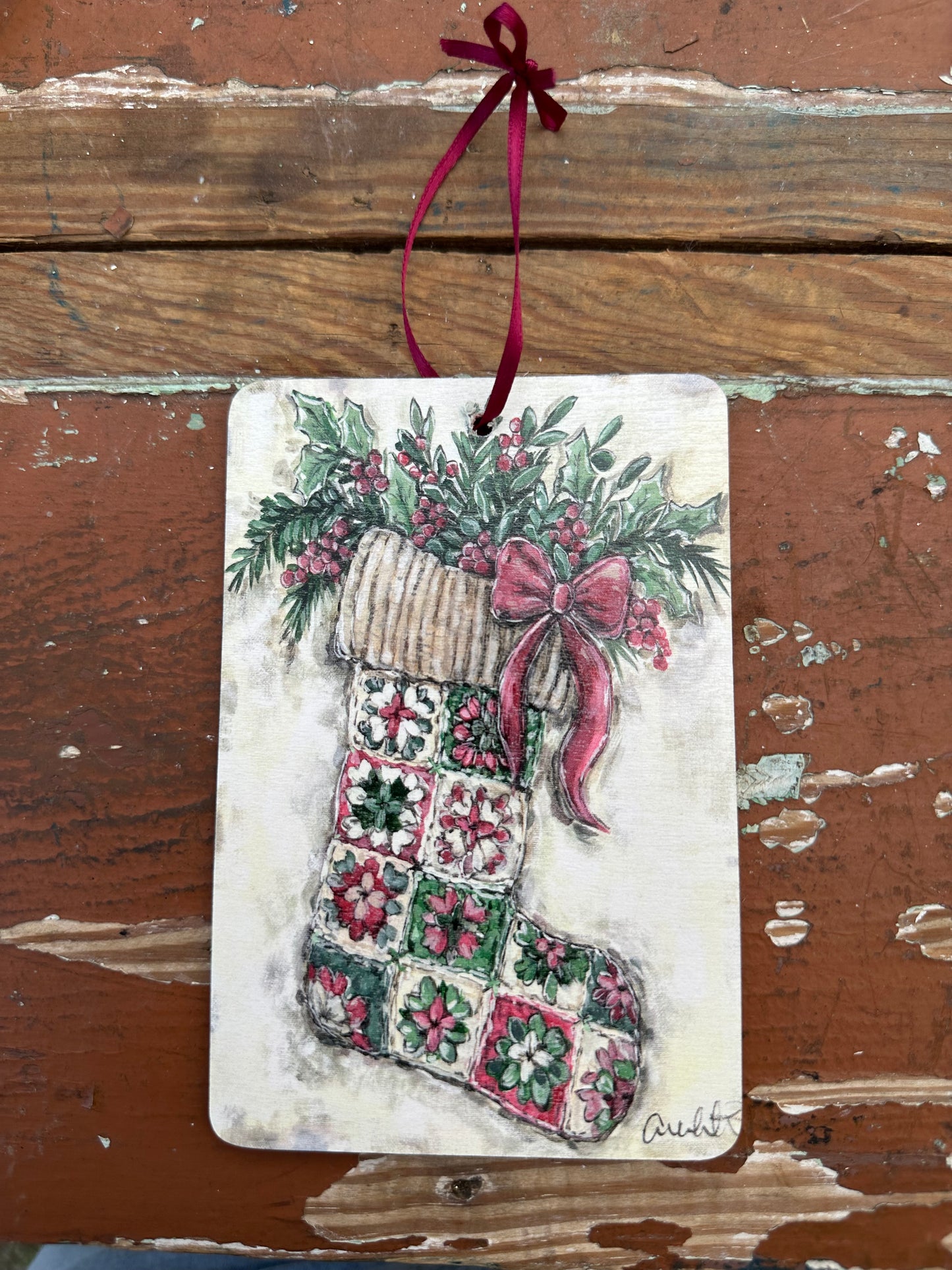 Crochet Stocking Ornament