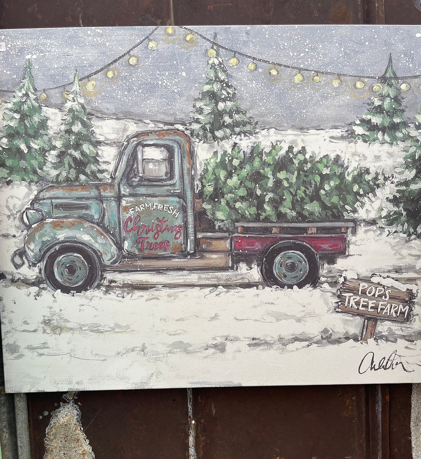 Pops Tree Farm 22x28