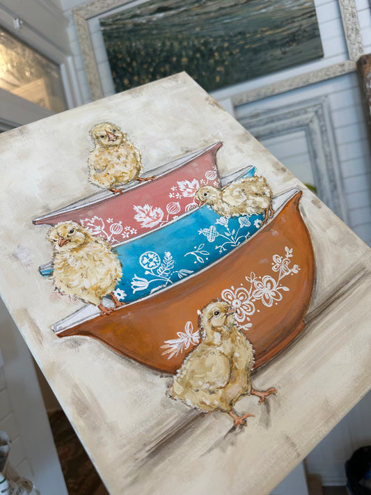 Original Pyrex Chicks