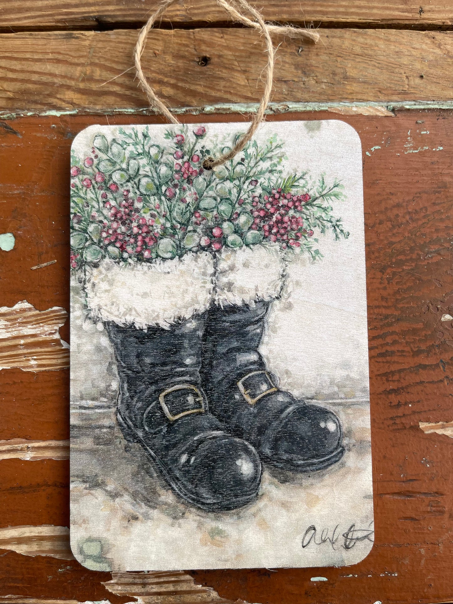 Santa Boots Ornament