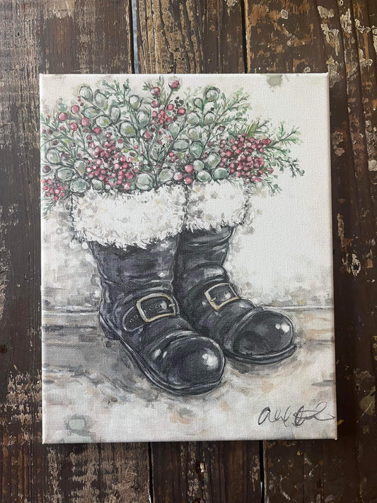 Santa Boots 8x10