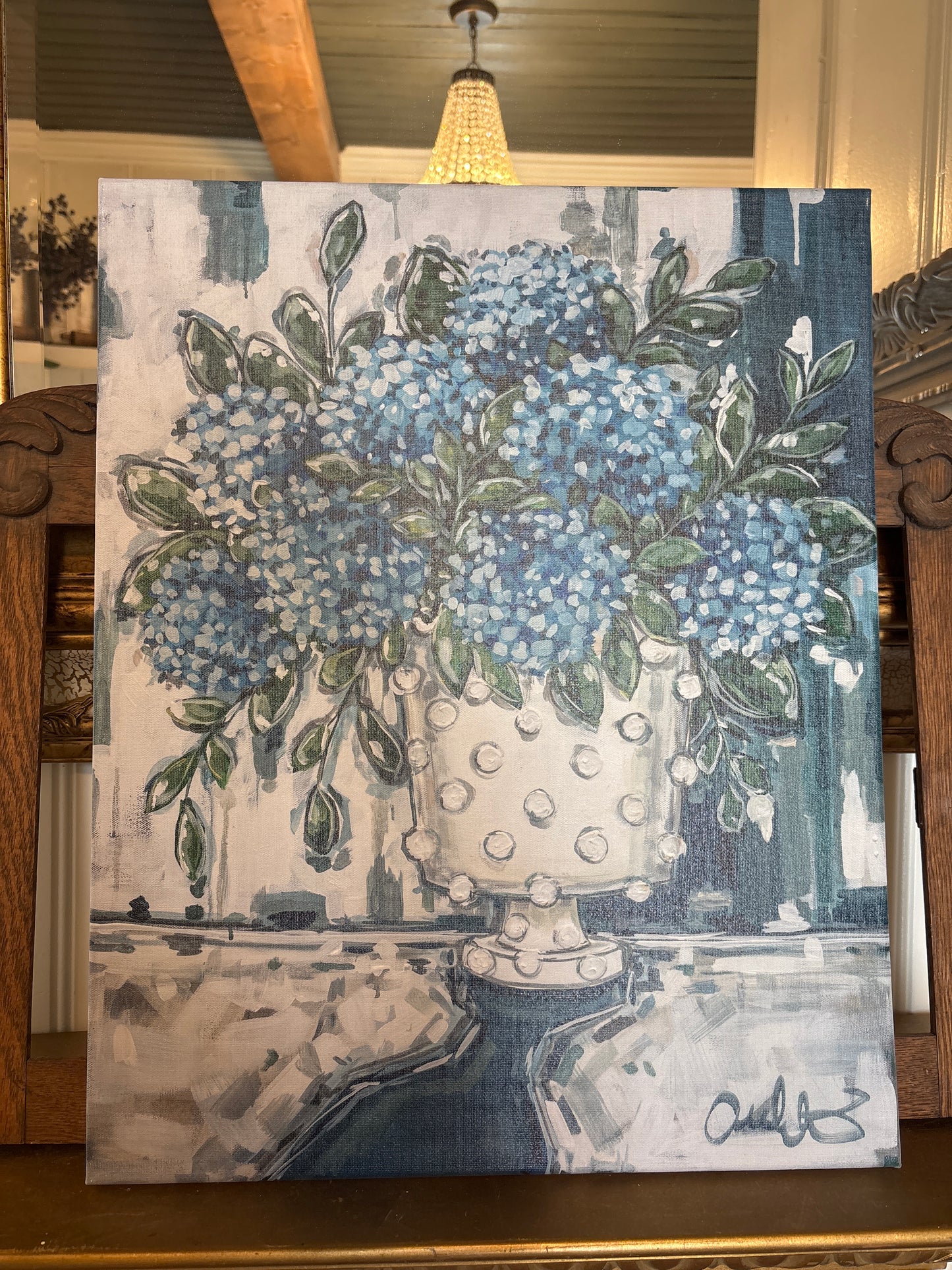 Hydrangeas in Hobnail