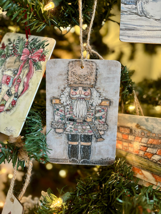 Quilted Nutcracker Ornament