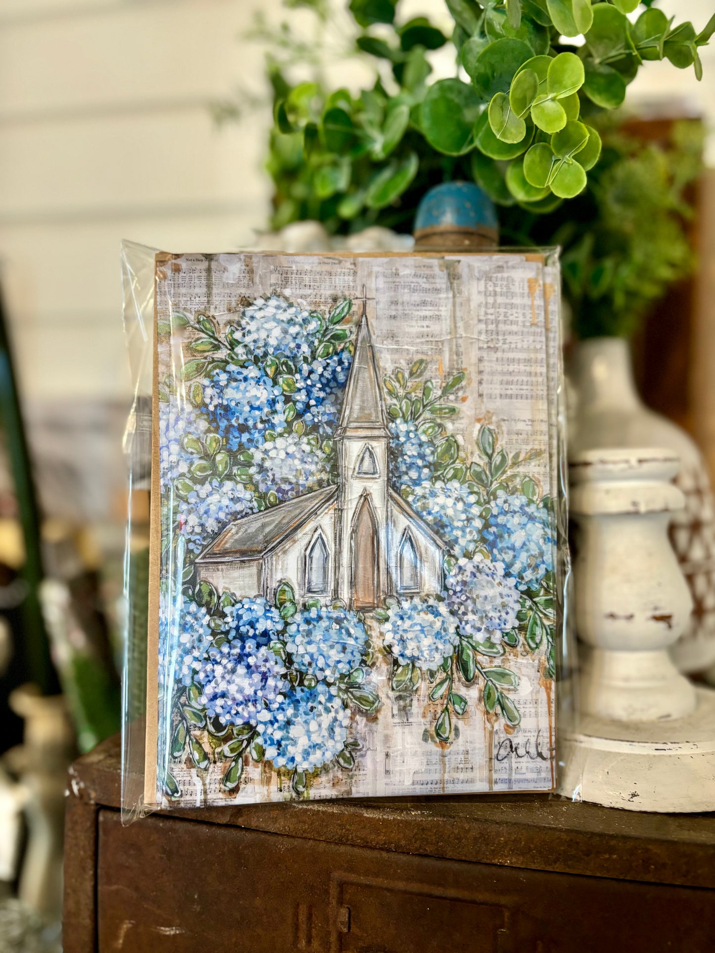 Hydrangea Church Cards