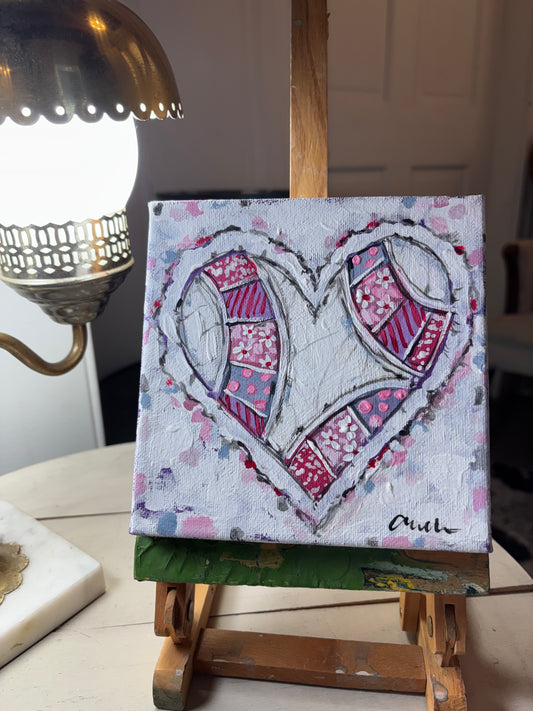 6x6 Original Quilted Heart Mini