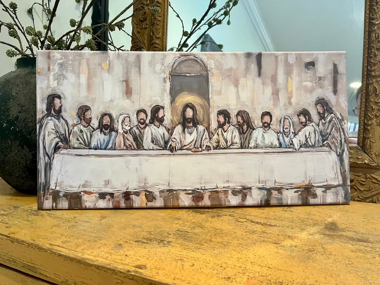 The Last Supper Canvas Print- Embellished
