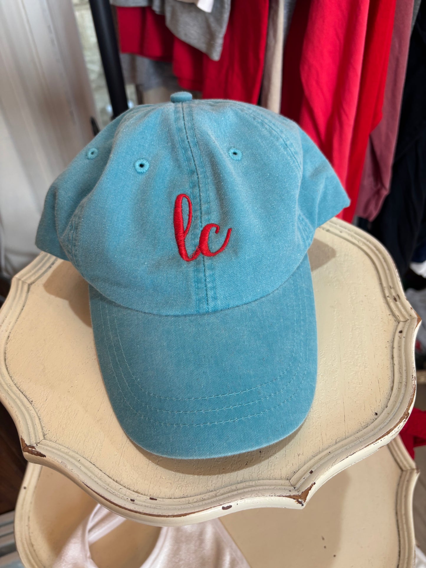 Blue LC Adjustable Baseball Cap