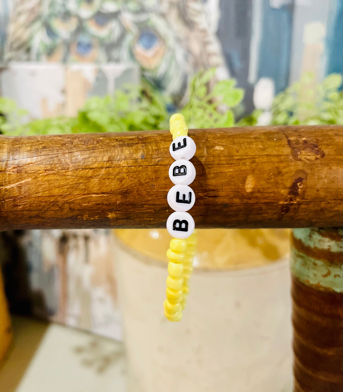 “BEBE” Yellow Bracelet