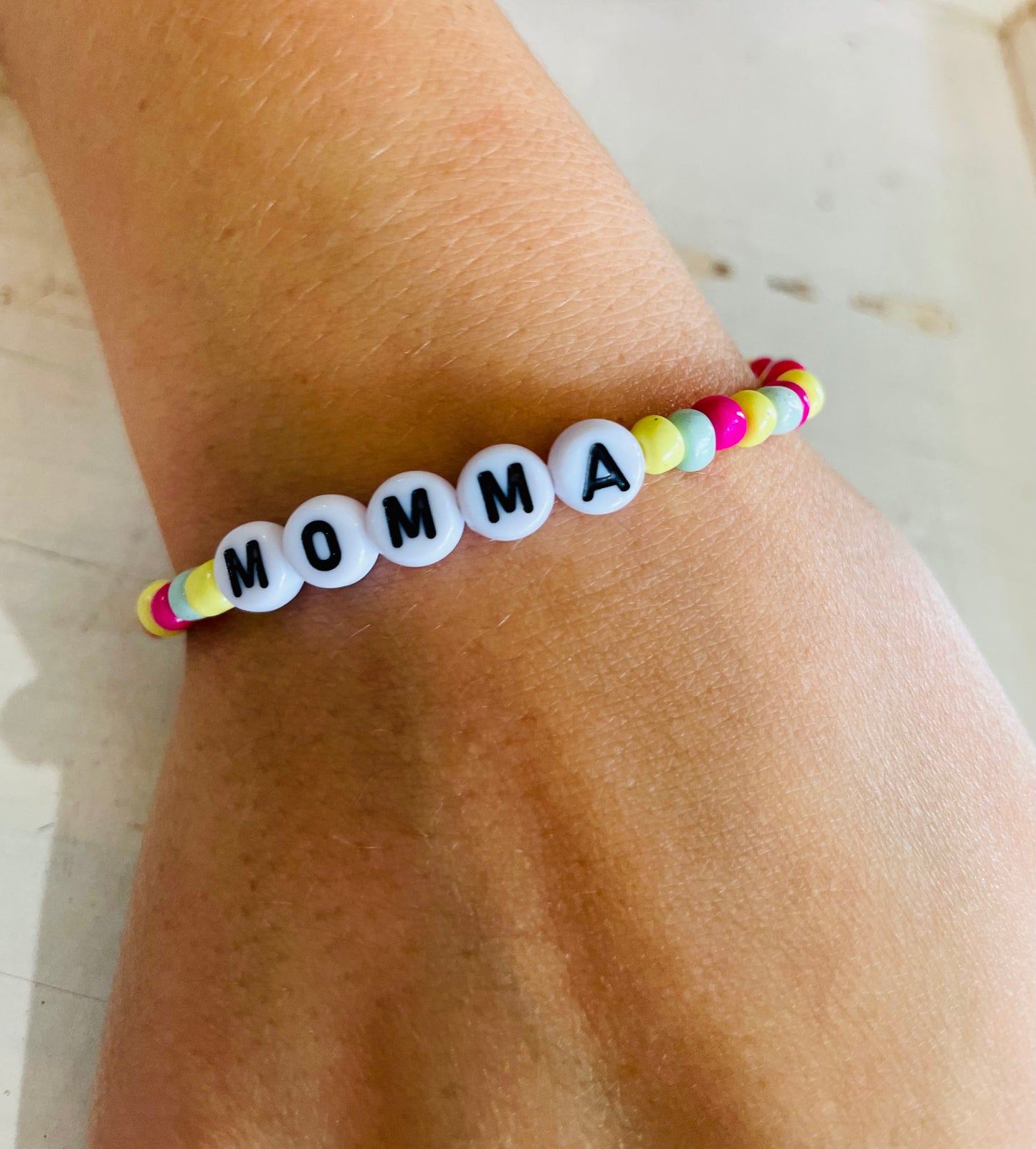 “MOMMA” Multicolored Bracelet