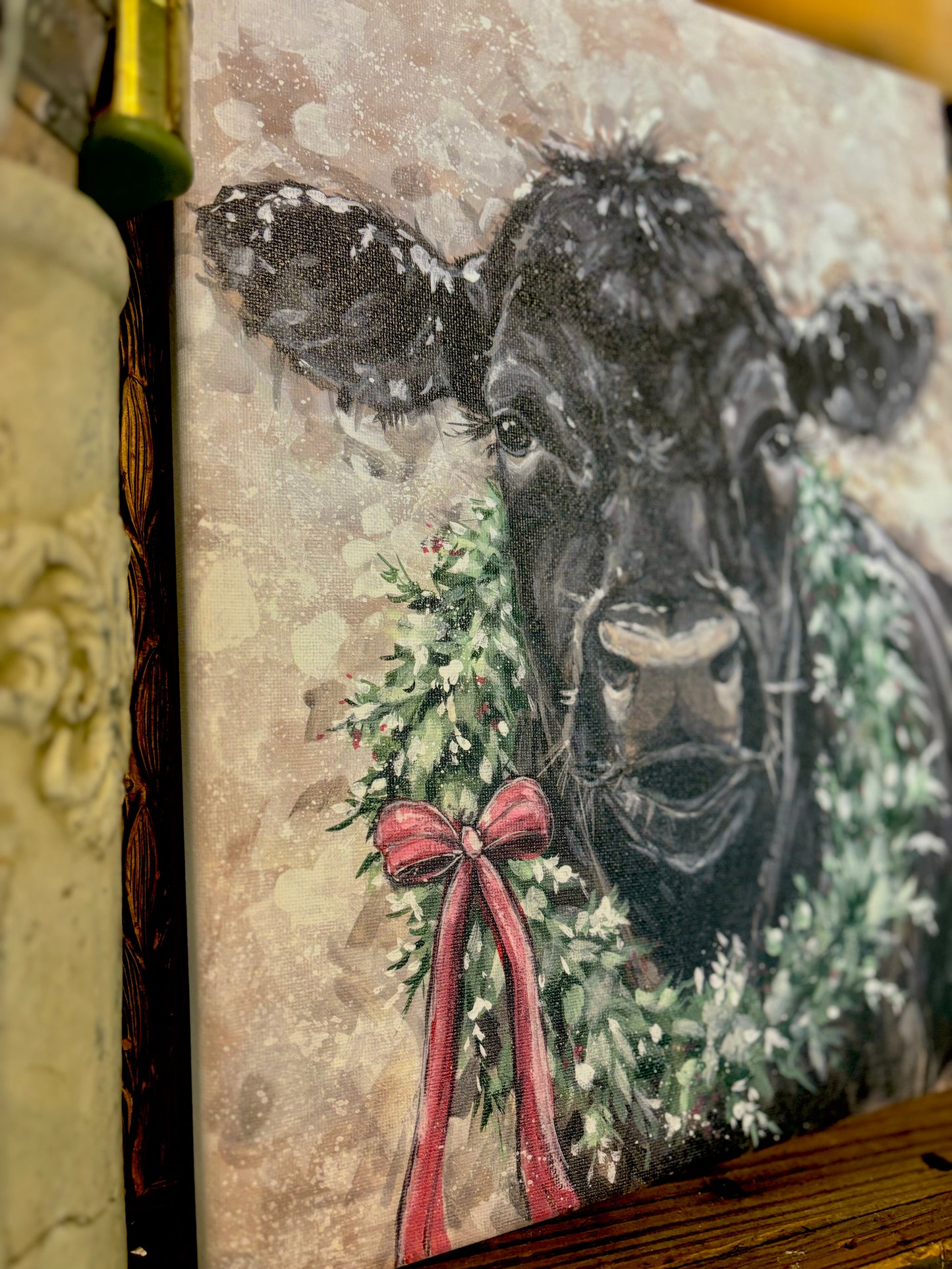 Christmas Cow 2025 Canvas Print