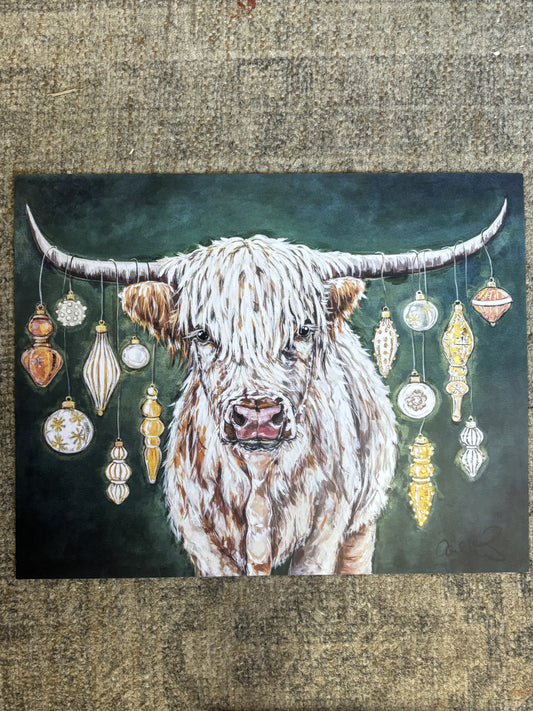 Deck the Horns Paper Print 11x14