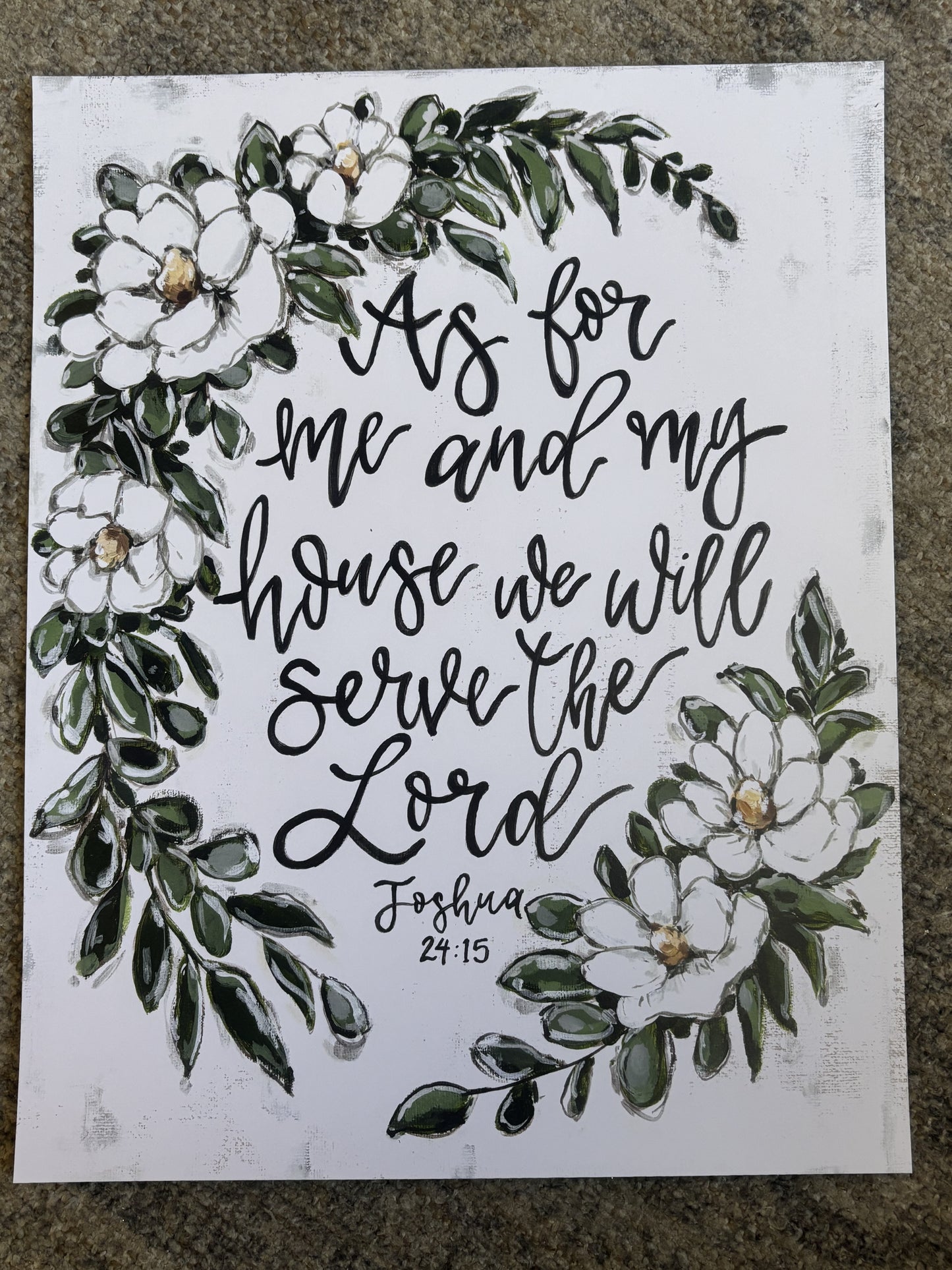 As for me and my House Paper Print 8x10