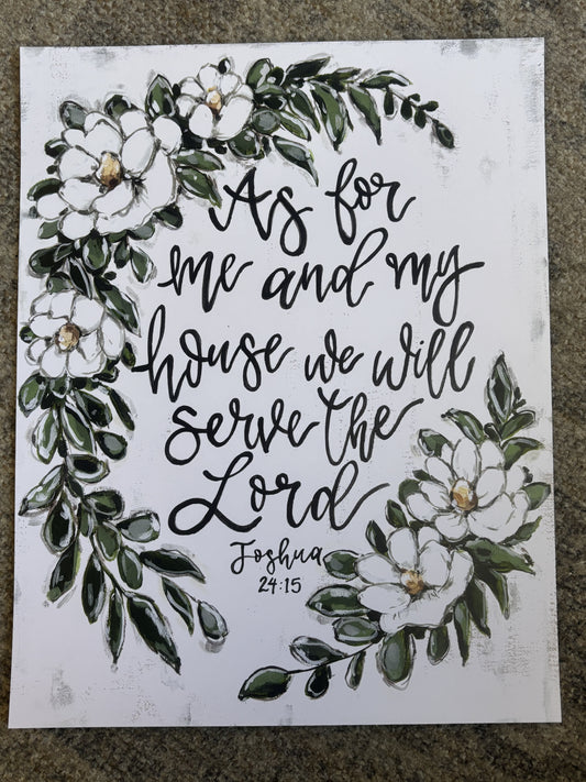 As for me and my House Paper Print 8x10