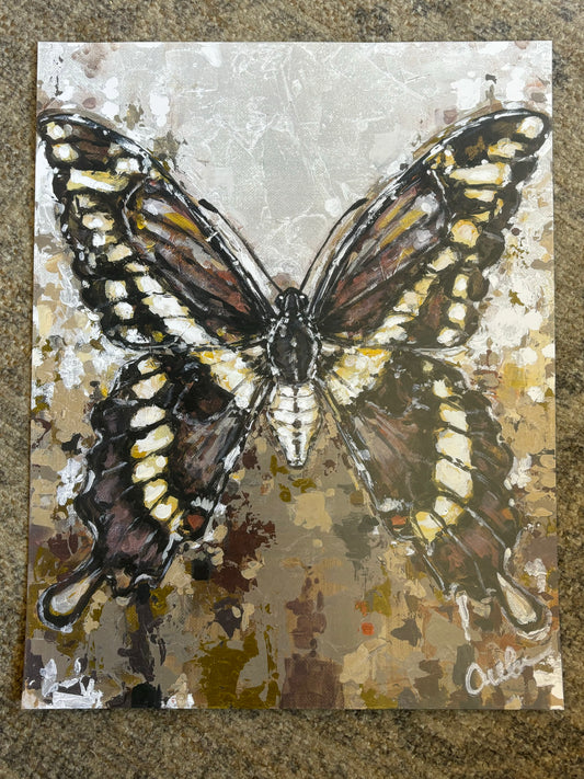 Metallic Butterfly Paper Print 8x10
