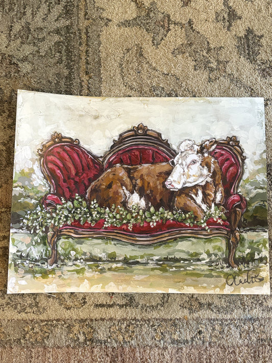 Red Velvet Paper Print 8x10