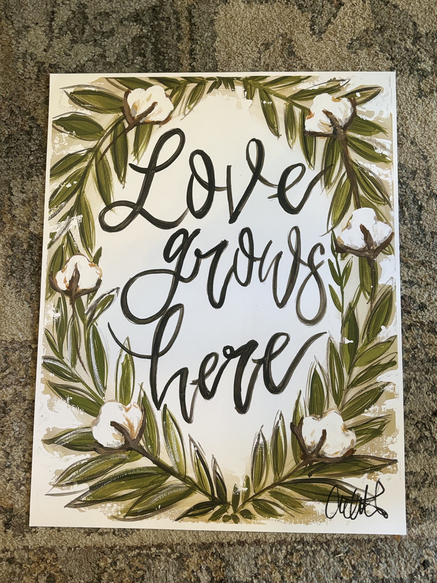 Love Grows Paper Print 8x10