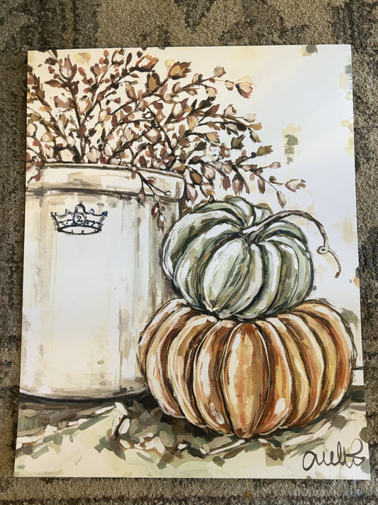 Fall Scene Paper Print 8x10