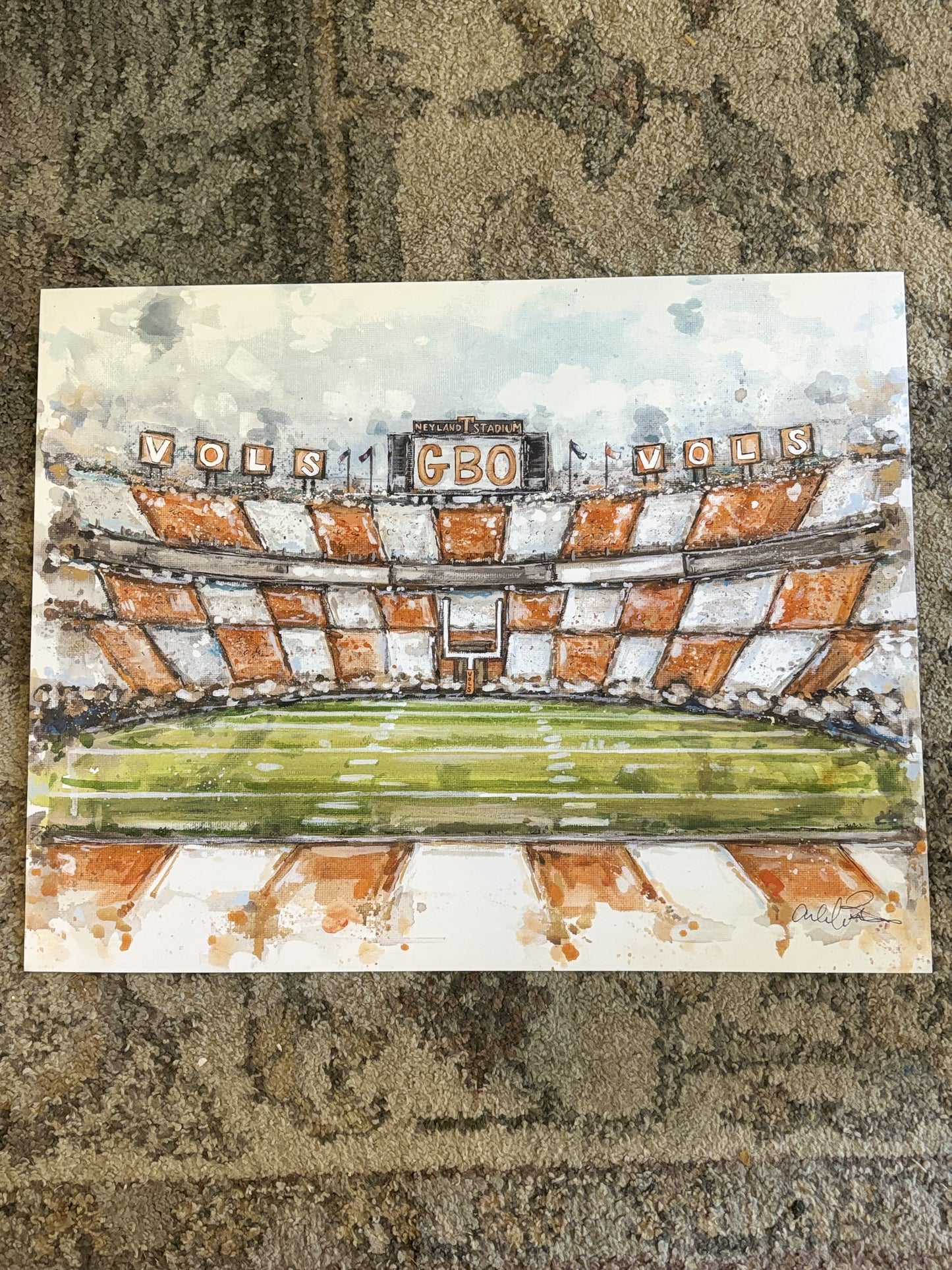 Neyland Stadium Paper Print 8x10