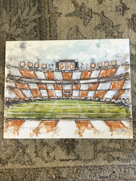 Neyland Stadium Paper Print 8x10
