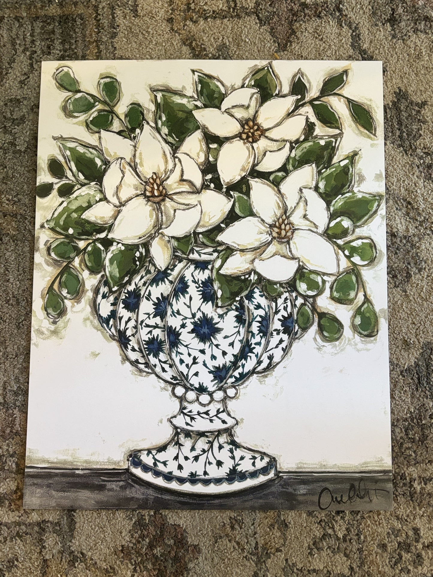 Southern Magnolia Paper Print 8x10