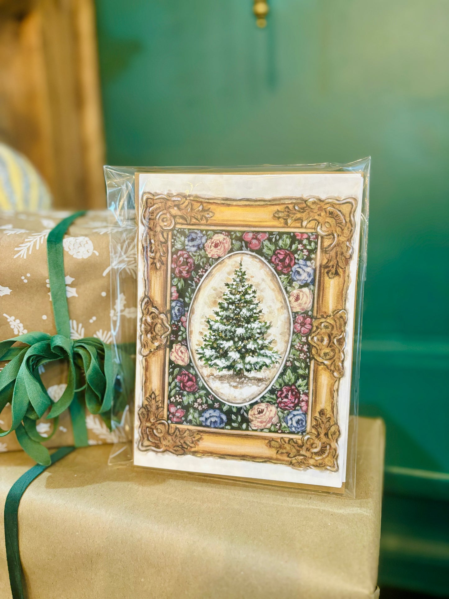 Framed Christmas Tree in Tapestry Cards