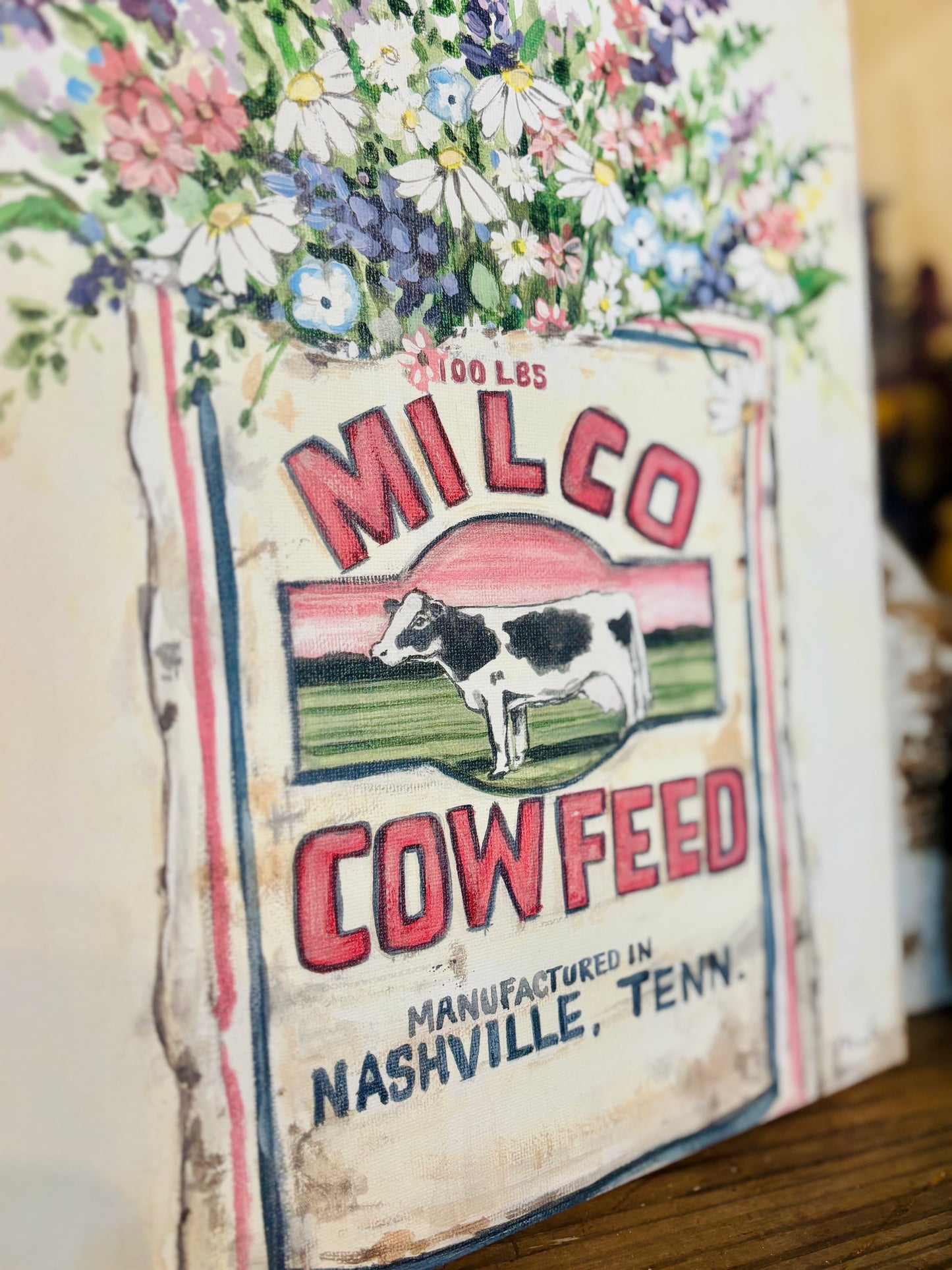 MILCO Cowfeed Canvas Print